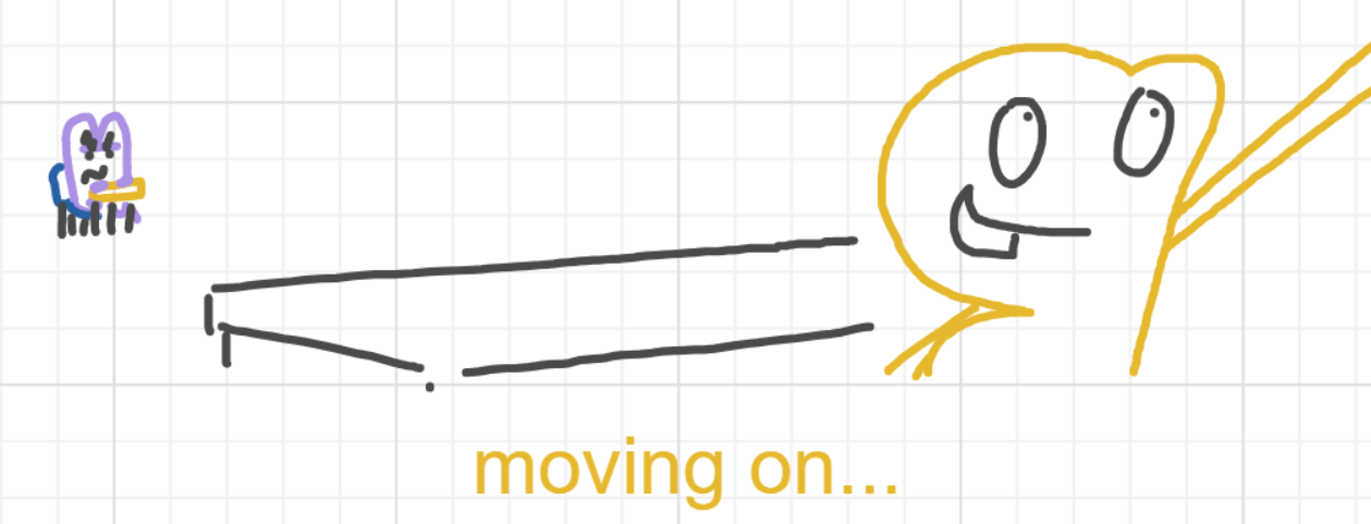 A panel from I've Been Everywhere, Man, episode nine of the Board Boards object show by Furretwalk/WalkingFurret.